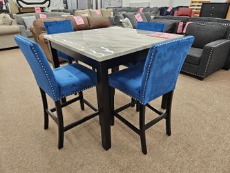 New 1715RB LENNON 5pc counter height dining table set special