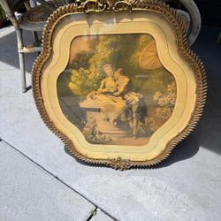 Mezzotint By Alfred Leonard Cox Original 1924.. framed in wood in case Glass.  27” x 24”     $200