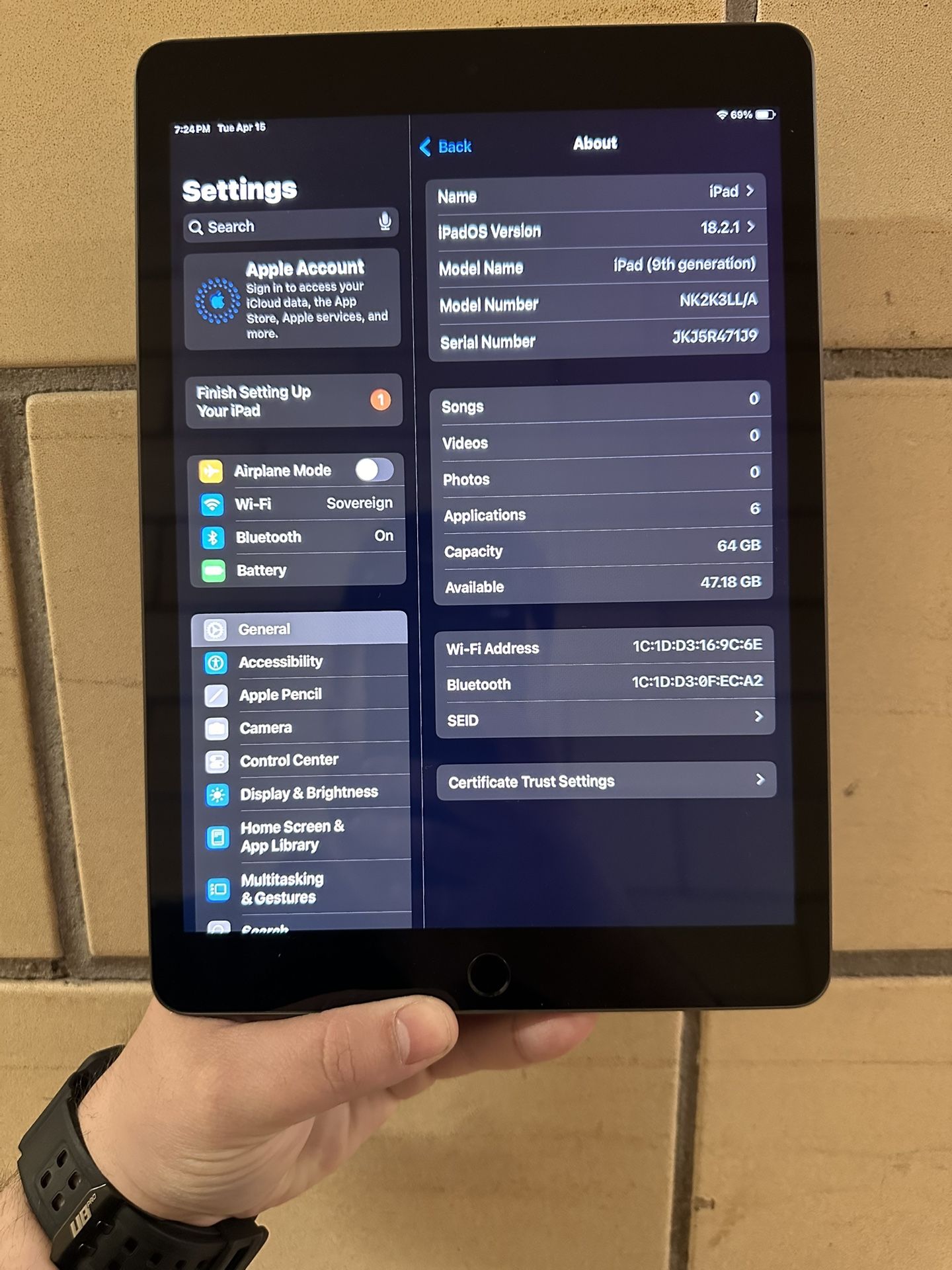 iPad 9th gen