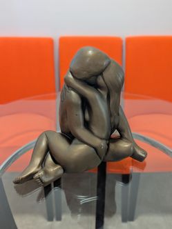 Vintage "Naked Embrace" Austin Productions 1968 Bronze Lovers Sculpture Statue Art Decor
