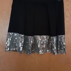 Girls Size Large 14, Black Skirt With Sparkle accents 