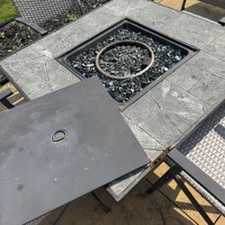 Fire pit Table Patio Set 