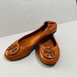 Tory Burch Orange Flats Size 8 