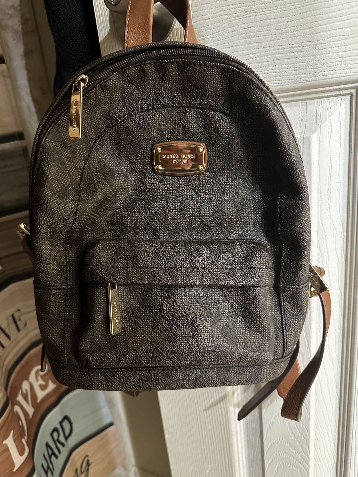 Michael Kors Jet Set Brown Backpack