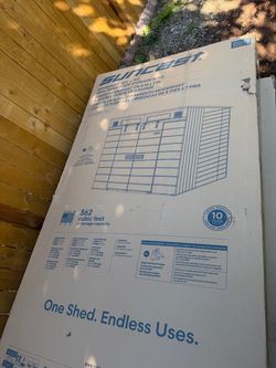 Suncast Modernist 8x7 Dual Barn Door Storage Shed