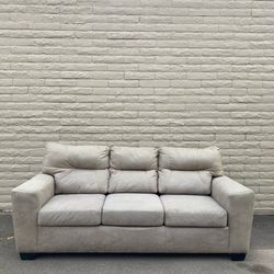 Suede Beige Sofa Couch