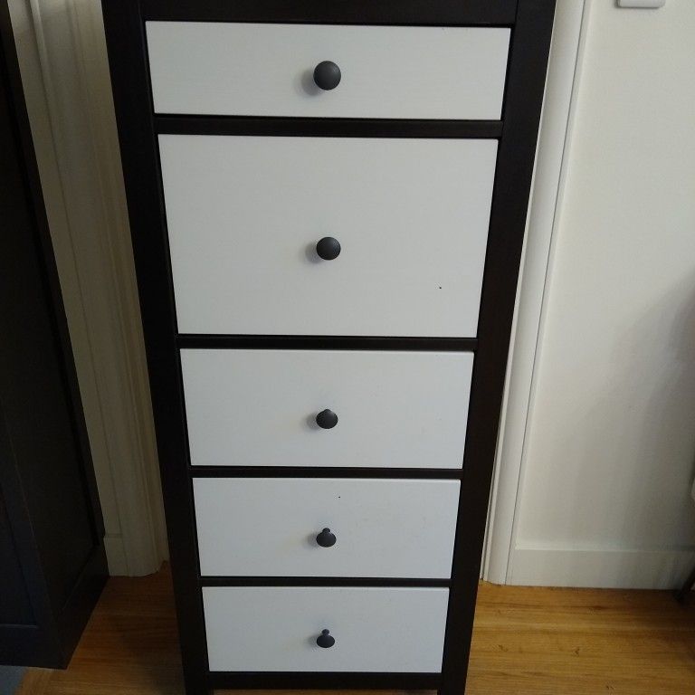black tall dresser ikea HEMNES 3-drawer dresser, black-brown, 421/2x373/4" this unisex dresser is a versatile addition to any closet Tall Black Dresser - Etsy