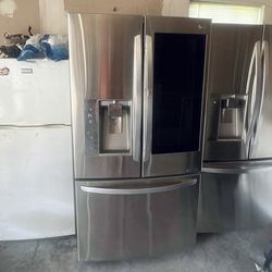 Fridge stainless steel LG with extra deluxe we deliver