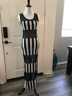 Black and white sundress