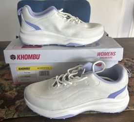 Khombu Patan Womens Sneakers Size 8 Beige Memory Foam Lightweight New