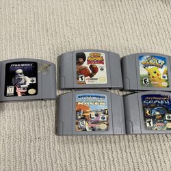 Nintendo 64 Games Star Wars Pikachu Ready 2 Rumble Jet Force Gemini