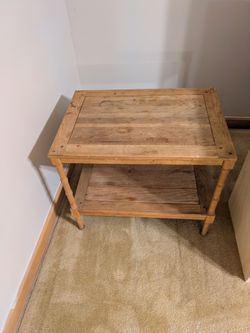 Vintage Table.  Top comes out.  Will look beautiful once refinished.