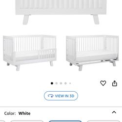 Babyletto Hudson 3-in-1 Convertible Baby Crib With Newton Baby Crib Mattress