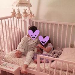 Jenny Lynd Blush Pink Crib With Toddler Bar!!