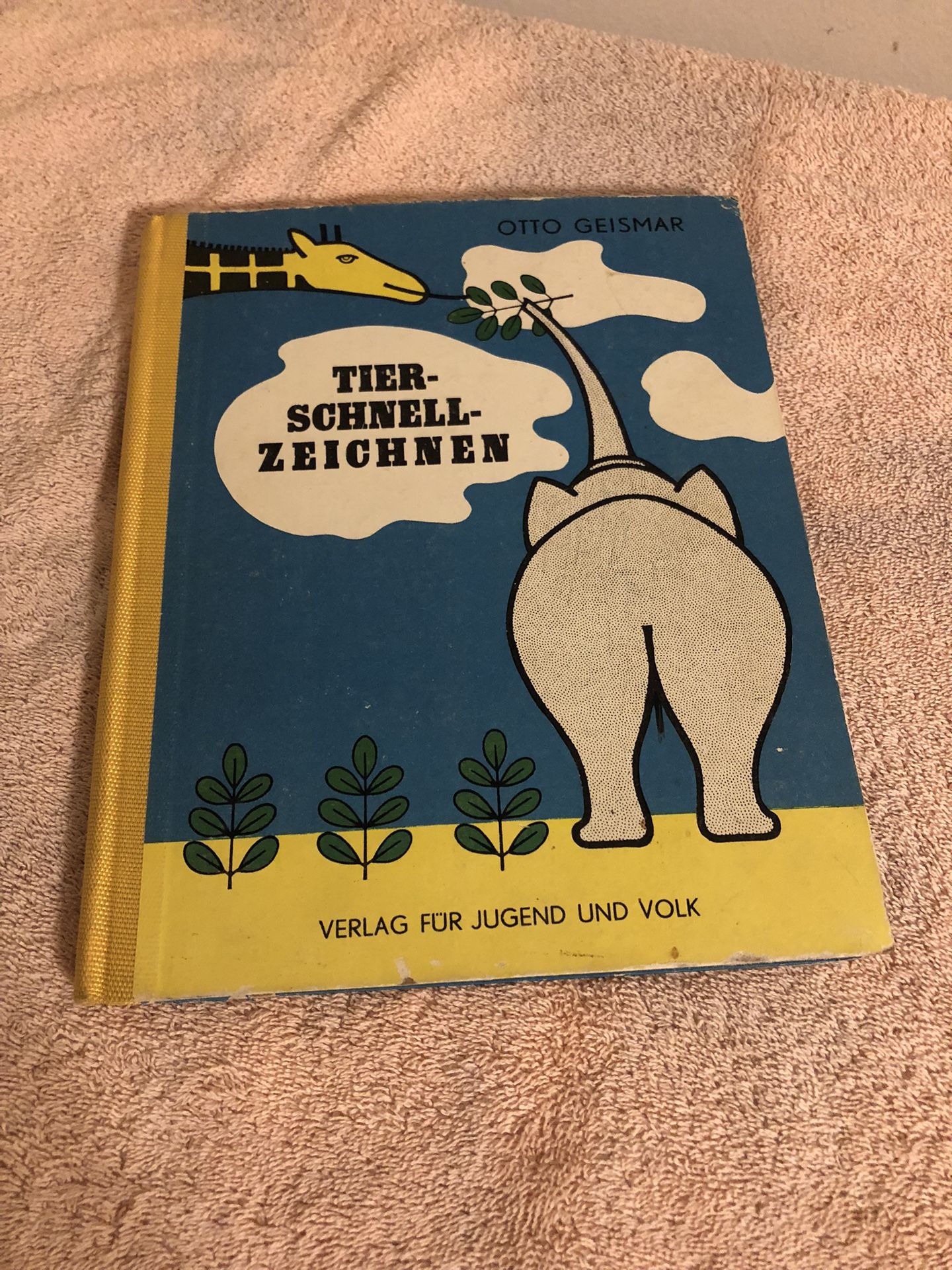 Vintage 1952 Tier-Schnell-Zeichnen By Otto Geismar Zoo Animals RARE