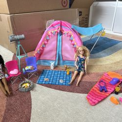 Barbie - 2 Camping Sets