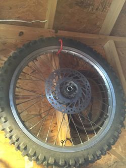 Cr250 front rim complete
