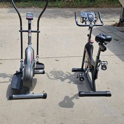 Exercise bike and elliptical machine both for $100.00