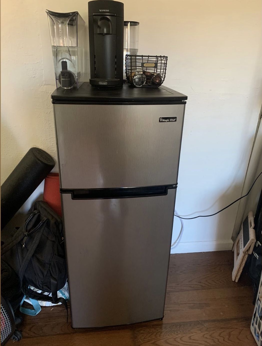 Mini fridge/freezer $90