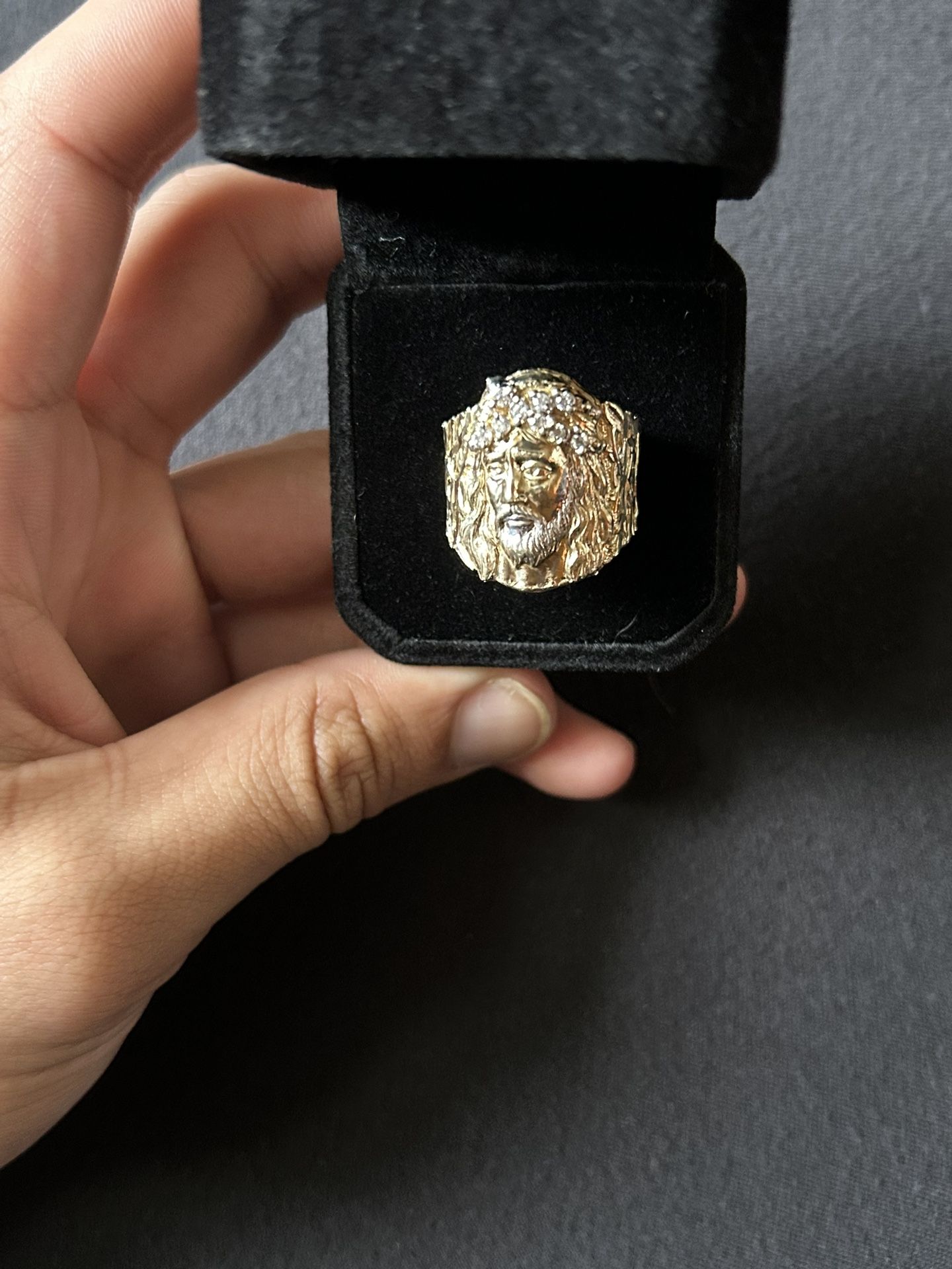 10 Karat Gold JESUS Ring 
