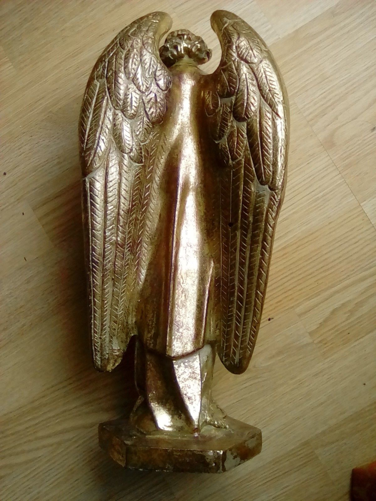 Vintage 2' ft. Gold Blessed Angel Statue