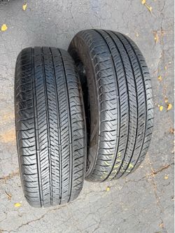Set of 2 nice tires 225/65/17 ( We install & balance)