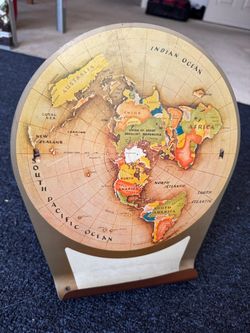 Vintage mid-century  World metal recipe holder (or sheet music) folding