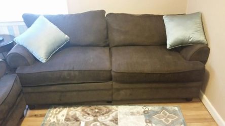 Sofa and matching loveseat