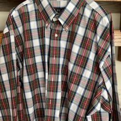 Men’s Long Sleeve Plaid Shirt