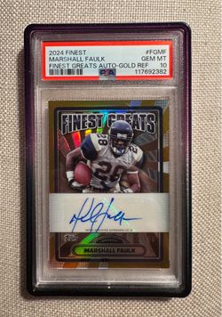 Marshall Faulk  PSA 10 Auto 2024 Topps Finest 21/50