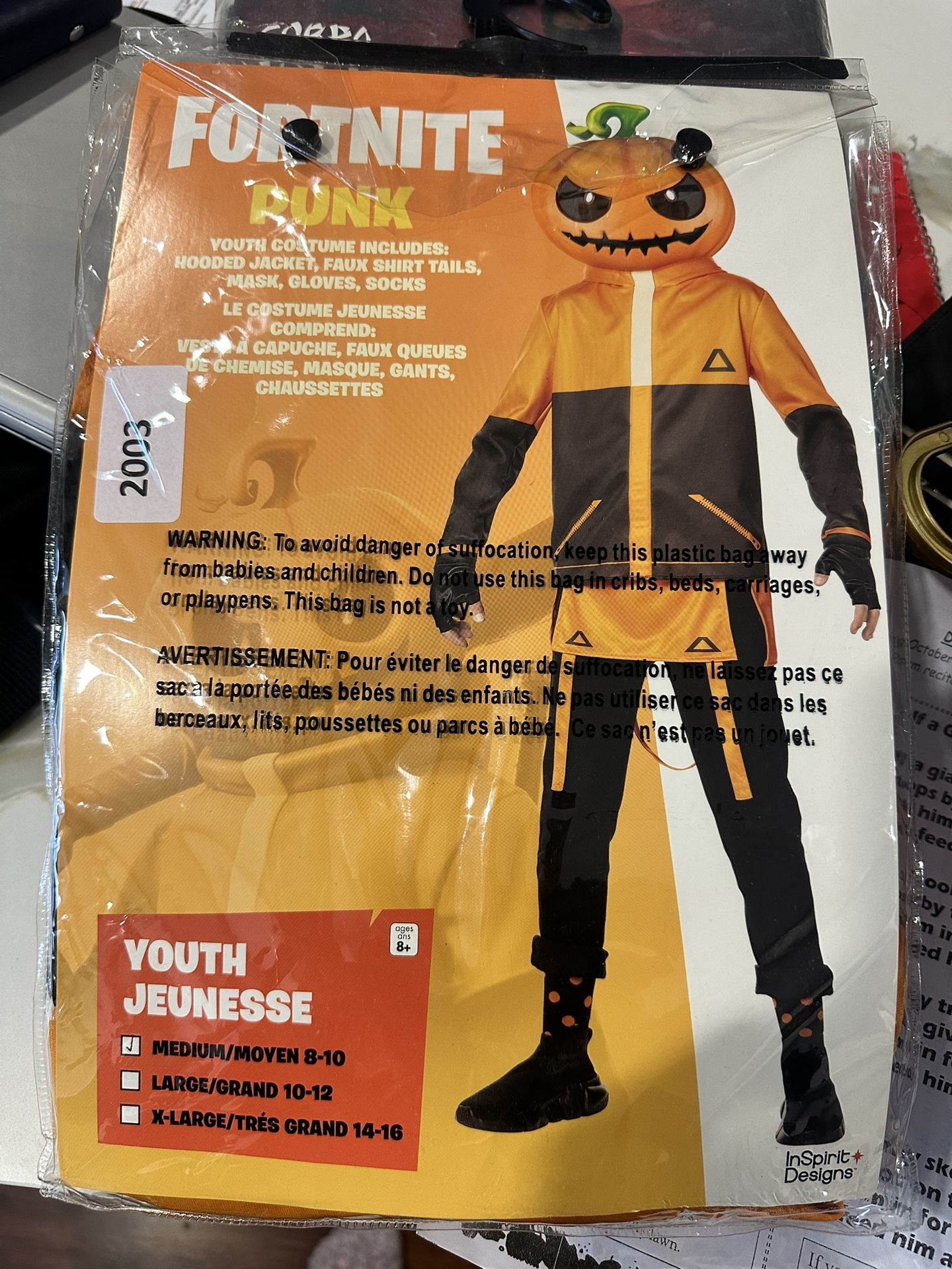 Boy Costume (fortnite Punk)