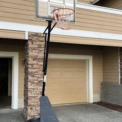 Like New Outdoor,5.3-10ft Adjust Basketball Goal System