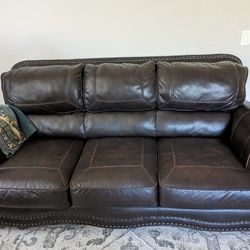 Brown Sofa's Set 
