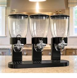 Triple cereal dispenser