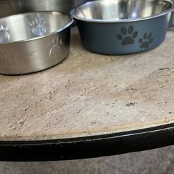 5 Pet Bowls 