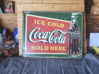 Coca-Cola Reproduction Metal Sign 13"x16"
