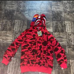 Red Or Purple Bape Hoddie