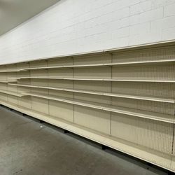 Wall Gondola Shelving – 15 Sections, 7ft x 4ft – Like New – Ready Now – Las Vegas