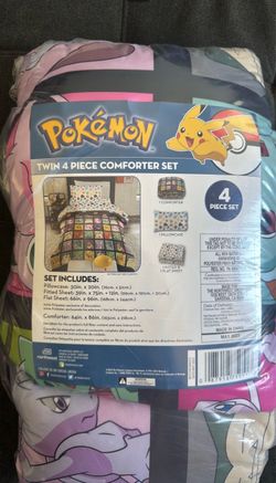Pokemon twin comforter set