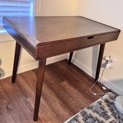 Mid-Century Modern Wood Desk – Perfect for Small Spaces – $75