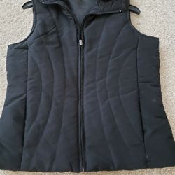 Black Misses Quilted Vest