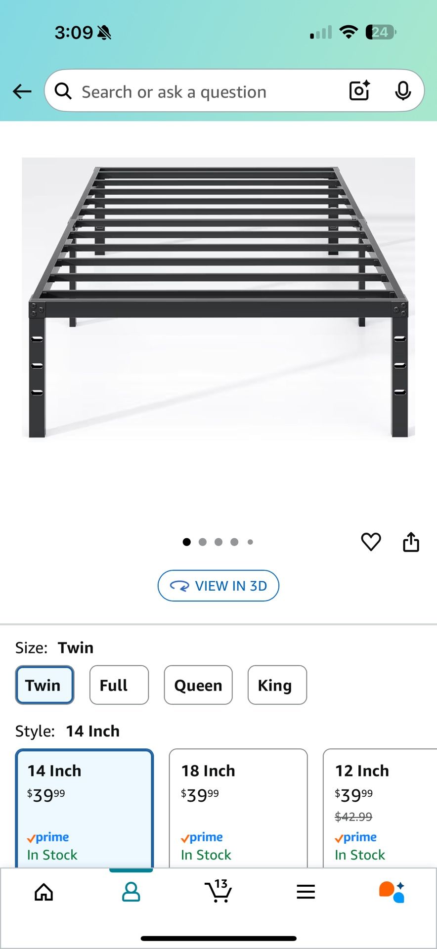 Metal Twin Bed Frame