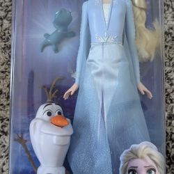 Disneys Frozen 2 Elsas Enchanted Forest Journey Set, Elsa Doll, Olaf, Bruni