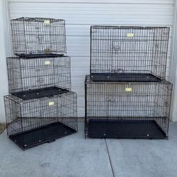 NEW Foldable Pet Cage Dog Crate Steel Wire Cage Metal Cage
