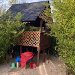 Playing house with a slide