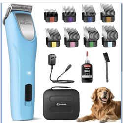 Cortapelos profesionales para perros para aseo – Kit de aseo de mascotas de 2 velocidades para abrigos gruesos y rizados, recortadora de pelo inalámbr