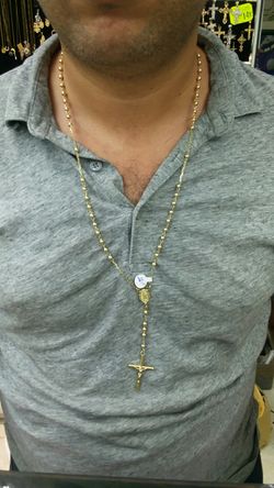 14k Gold rosario 26 inch long 15.9 grams