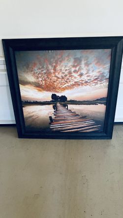 Framed Wall Hanging On Canvas