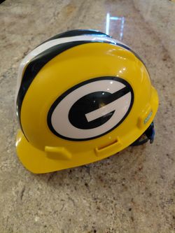 NFL GREEN BAY PACKERS FOOTBALL HARD HAT Construction Helmet Yellow