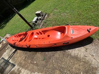 2 person Orange Sit-On-Top Kayak